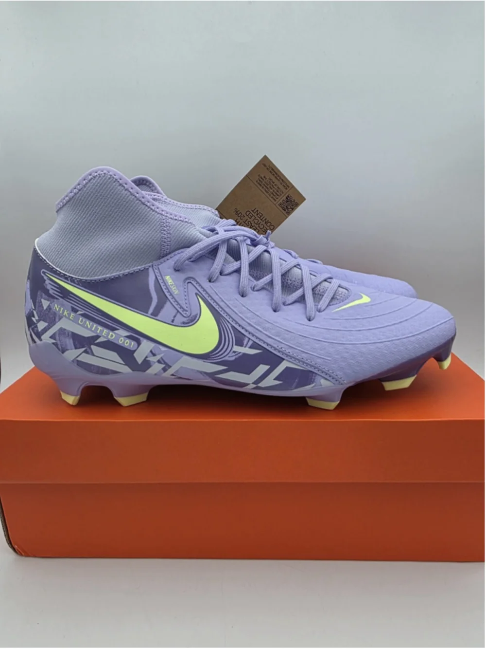 Nike Phantom Luna 2 Academy MG Purple Men’s Soccer Cleats Sz 11.5 HF1598-500